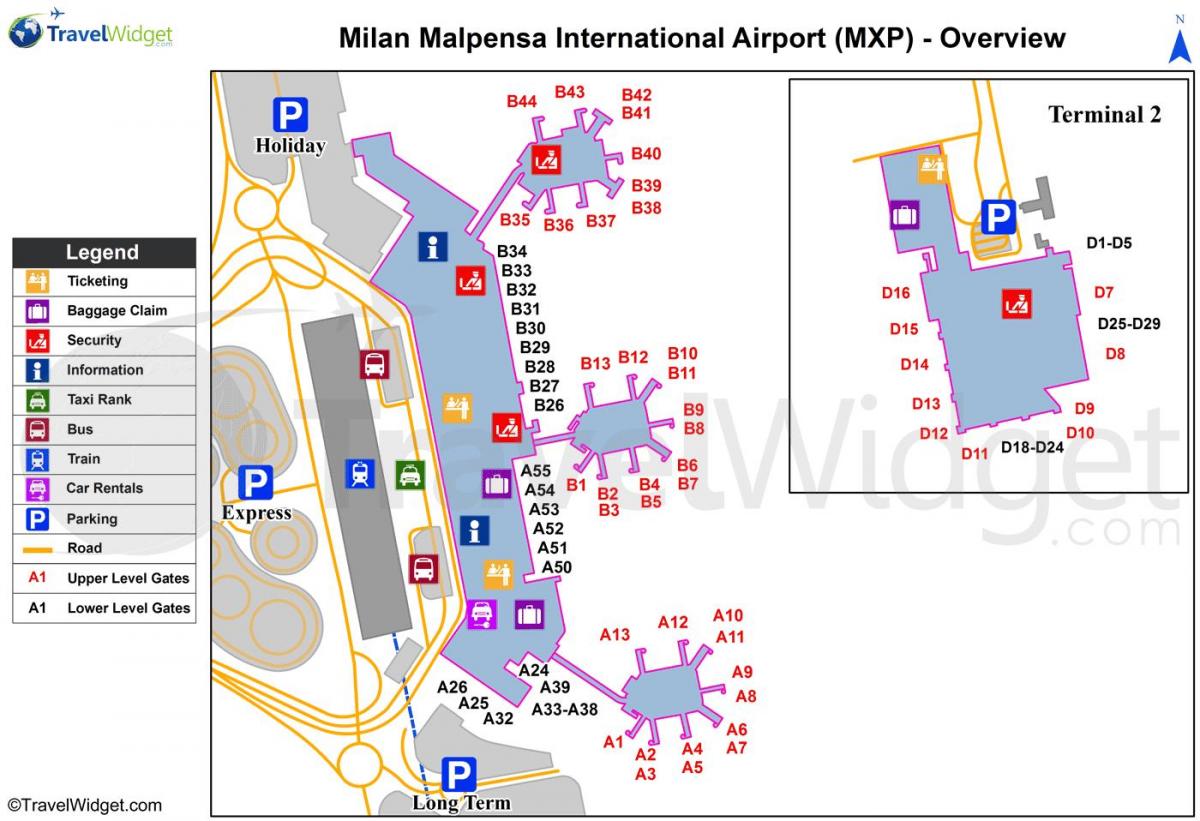 harta milano aeroporturi și gări