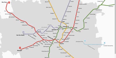 Harta atm milano tramvai