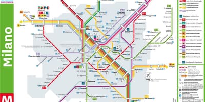 Milano centrale station hartă