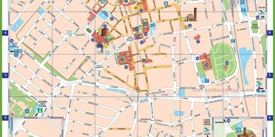 Milano, italia atractii hartă