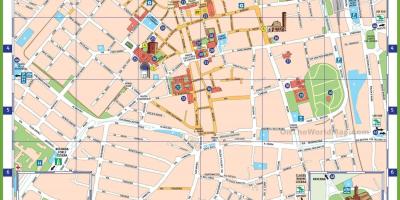 Milano, italia atractii hartă