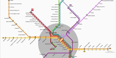 Harta milano tranzit 