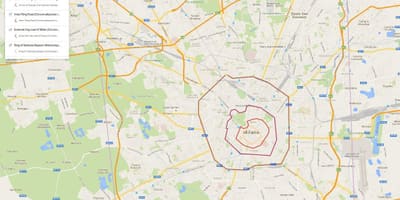 Harta milano zone