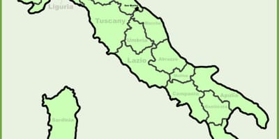 Harta italiei arată milano