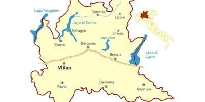 Harta milano, lombardia