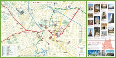 Vizitarea milano hartă
